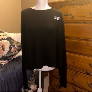 Victorias Secret Pink Ribbed Crewneck